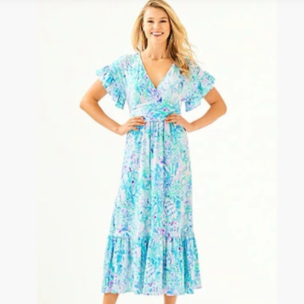 Lilly Pulitzer Jessi midi dress Sz M NWT